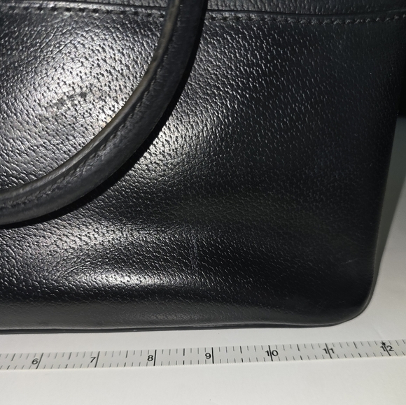 Kate Spade Black Leather Dome Satchel Bag GUC - Picture 8 of 16